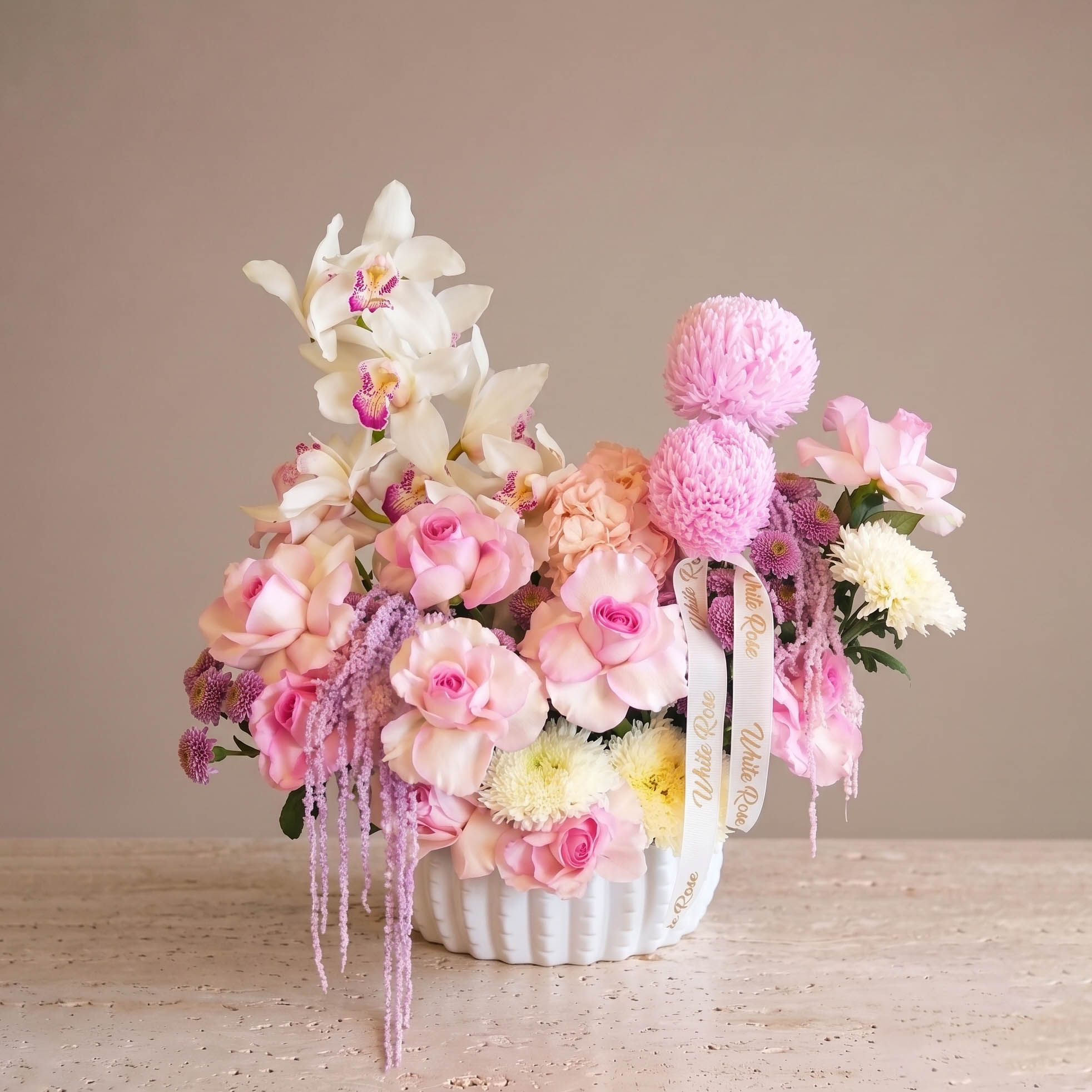 Majestic pink vase