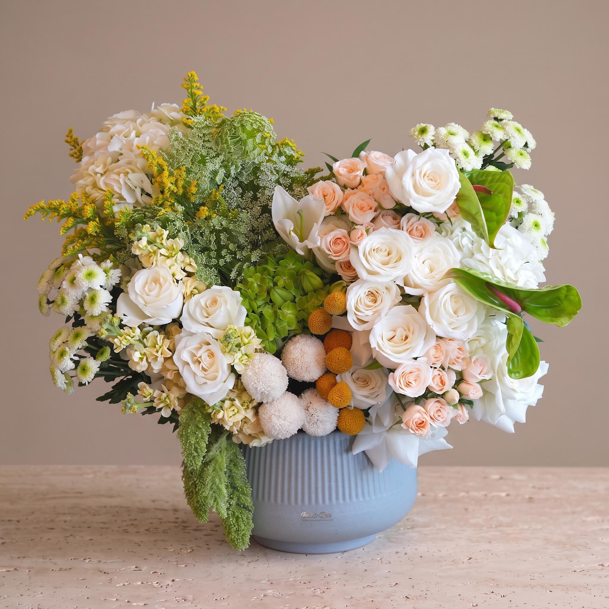 Blooming Roses Vase