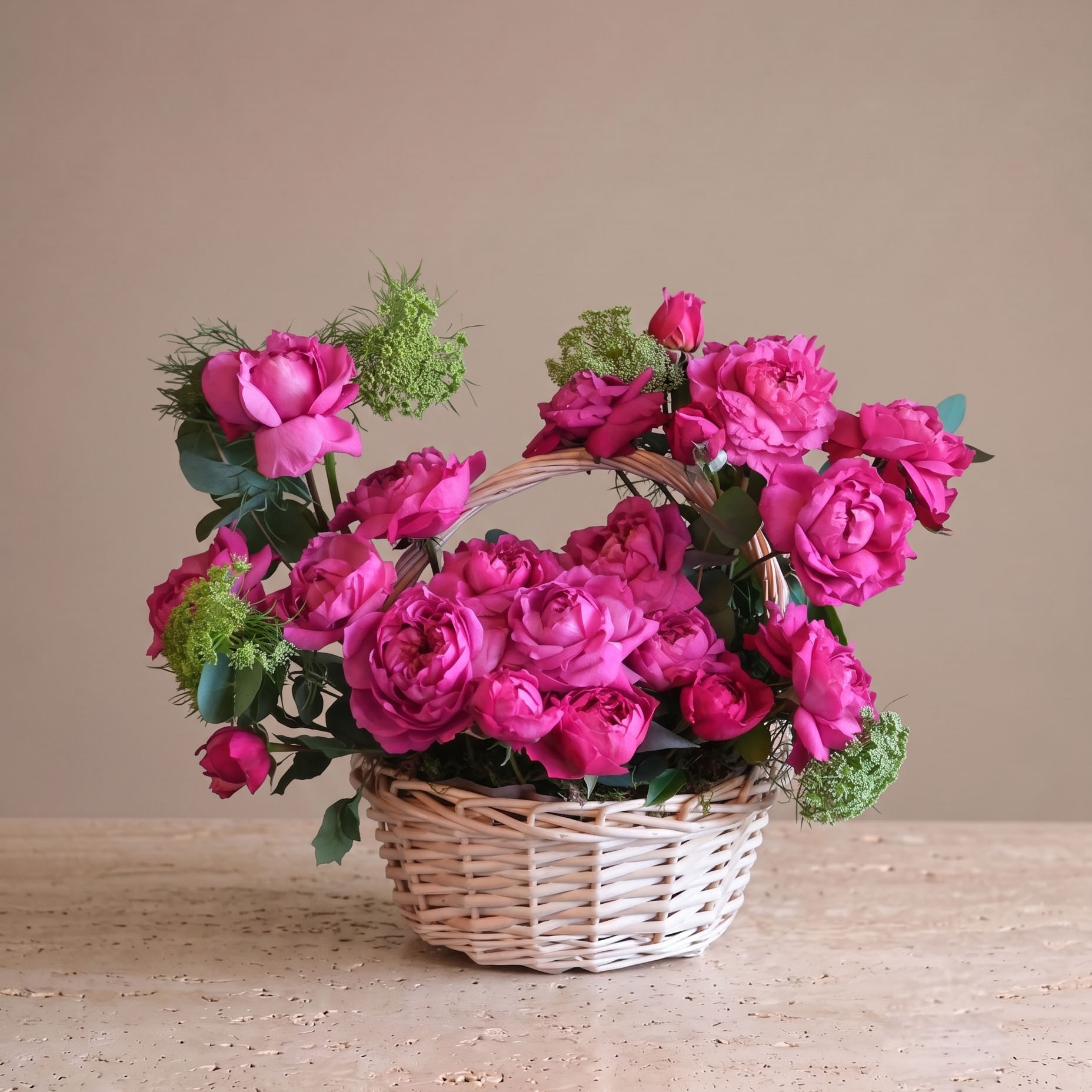 Blooming Pink Basket