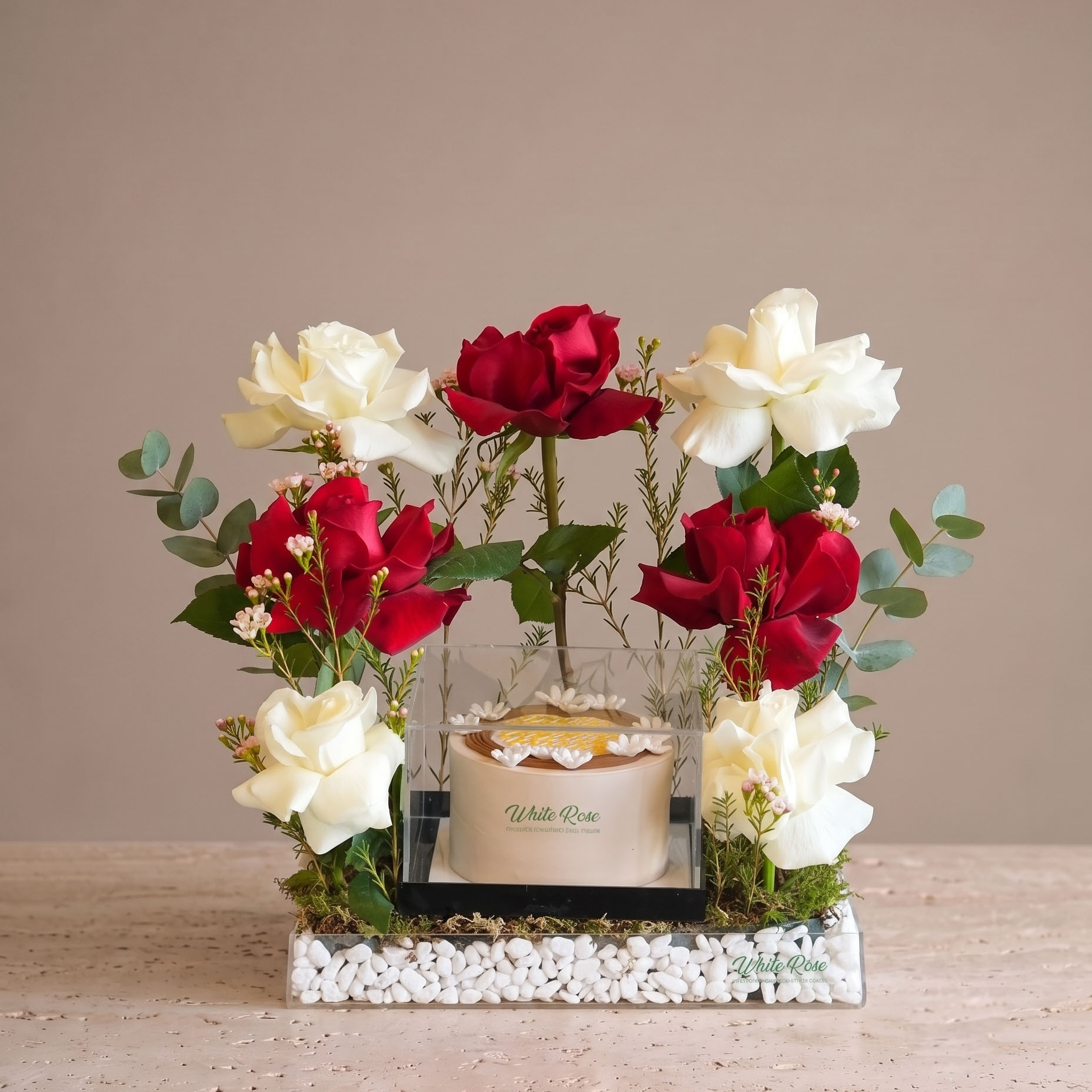 Red & White Cake Combo