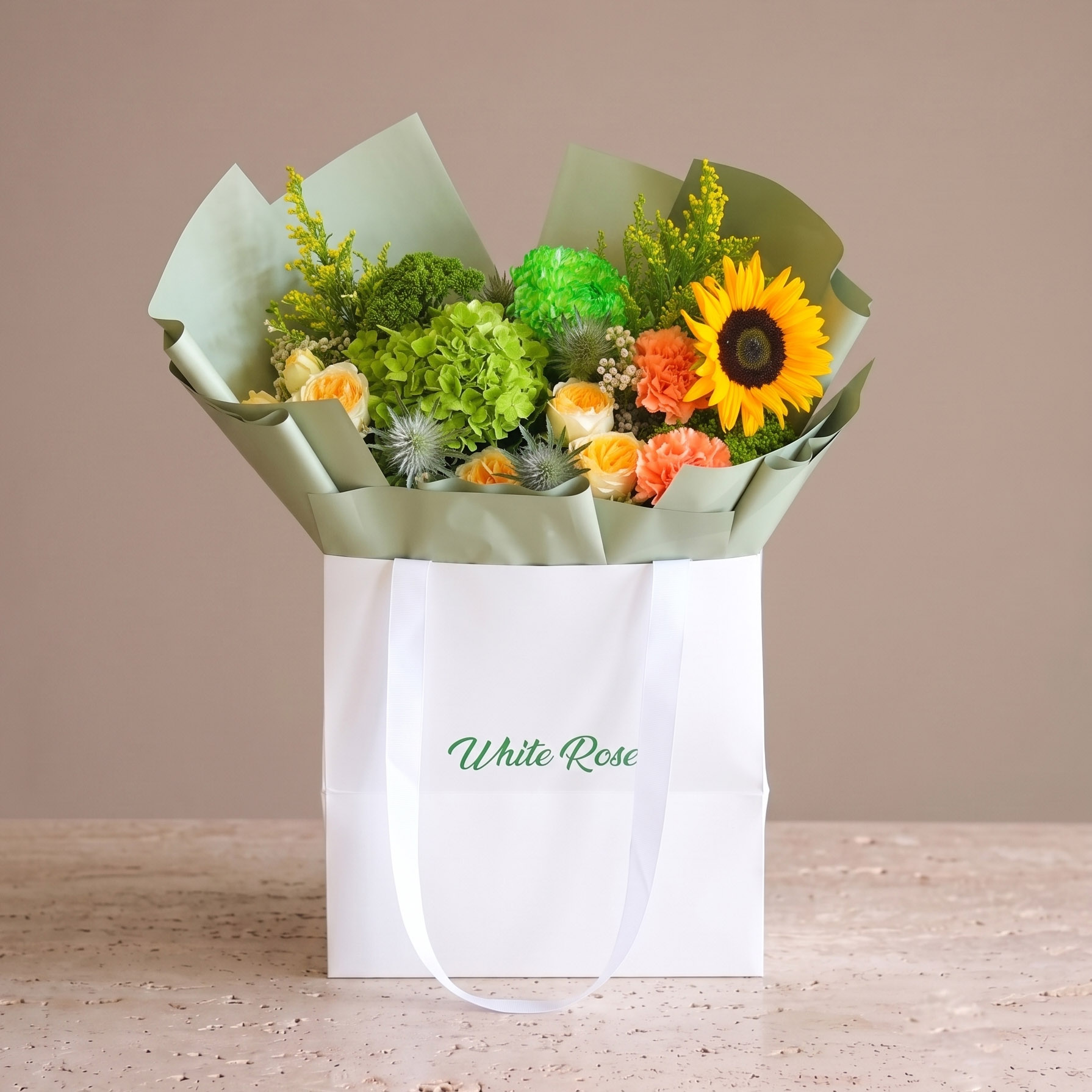Green Sunshine Bouquet
